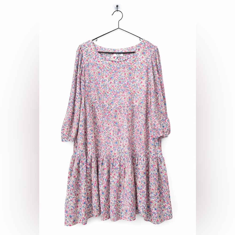 BB Dakota Floral Midi Dress in Pink, Blue & Sage